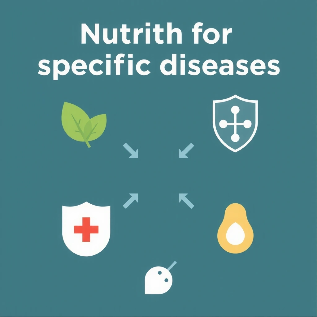 Icon representing nutrition for specific diseases